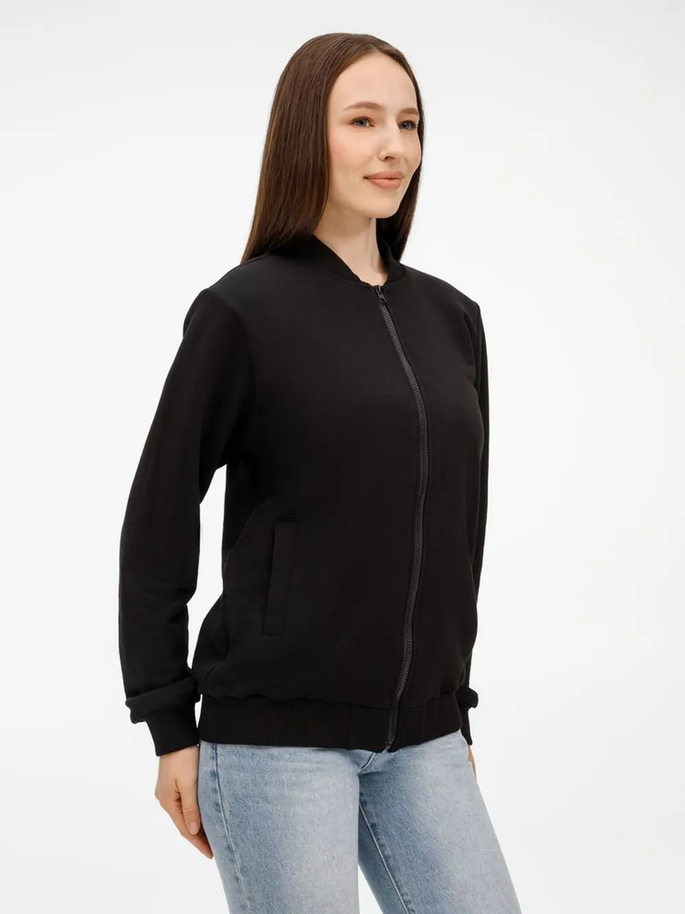 Бомбер унисекс Townie, черный заказать онлайн с вашим дизайном на заказ в Москве и области