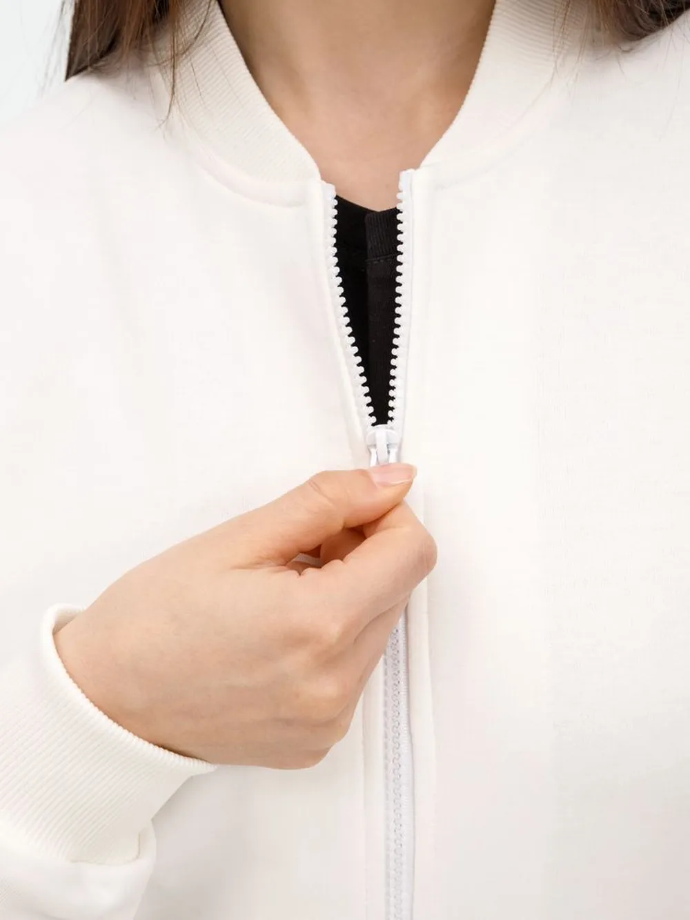 Бомбер унисекс Townie, молочно-белый заказать онлайн с вашим дизайном на заказ в Москве и области