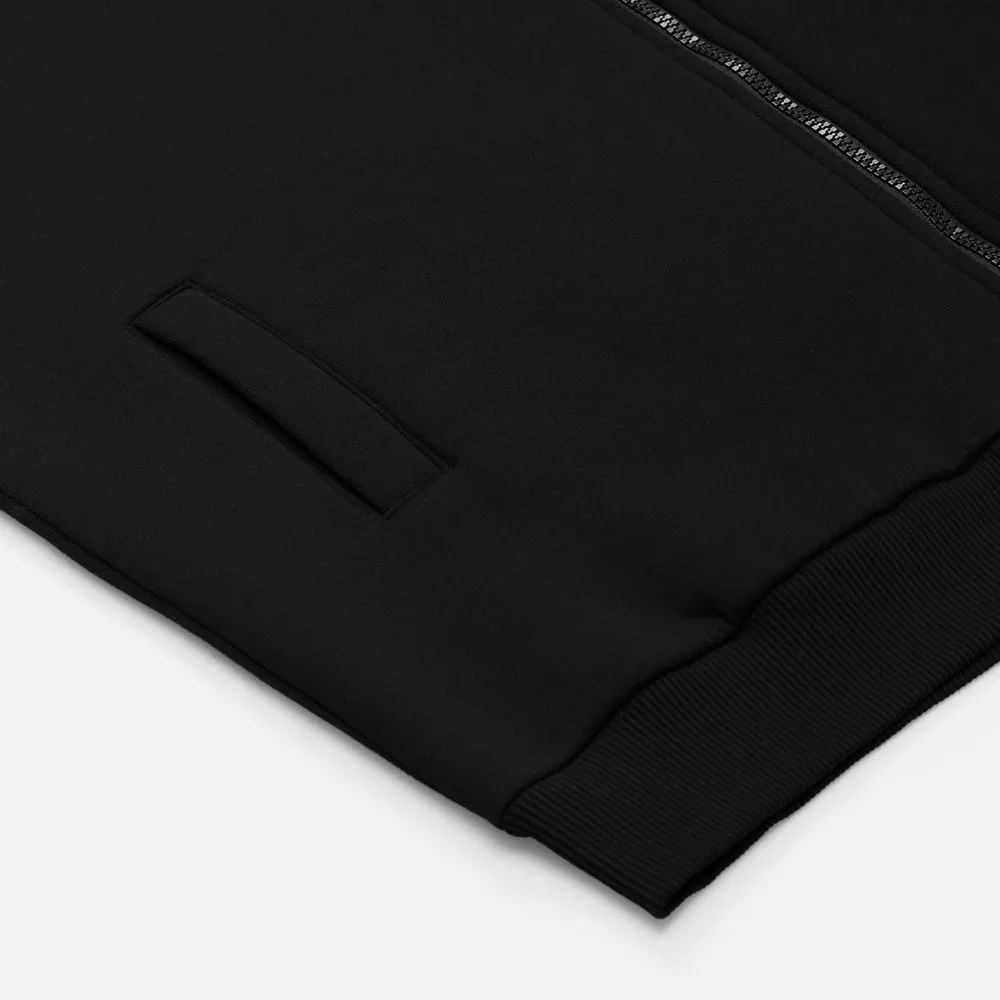 Бомбер унисекс Estado, черный заказать онлайн с вашим дизайном на заказ в Москве и области