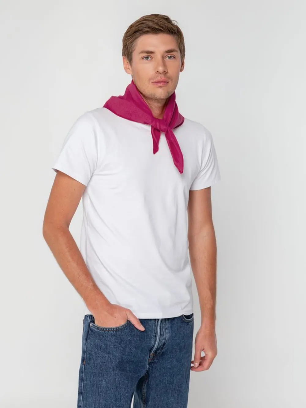 Бандана Overhead, розовая (малиновая) заказать онлайн с вашим дизайном на заказ в Москве и области