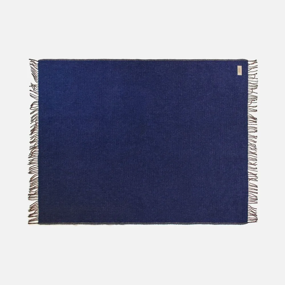 Плед Devika, синий с бежевым заказать онлайн с вашим дизайном на заказ в Москве и области