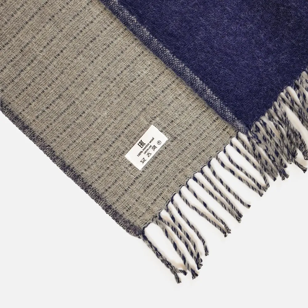 Плед Devika, синий с серым заказать онлайн с вашим дизайном на заказ в Москве и области