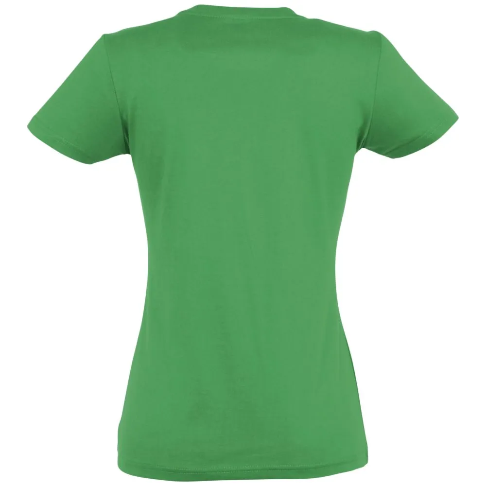 Футболка женская Imperial women 190 ярко-зеленая, размер M заказать онлайн с вашим дизайном на заказ в Москве и области