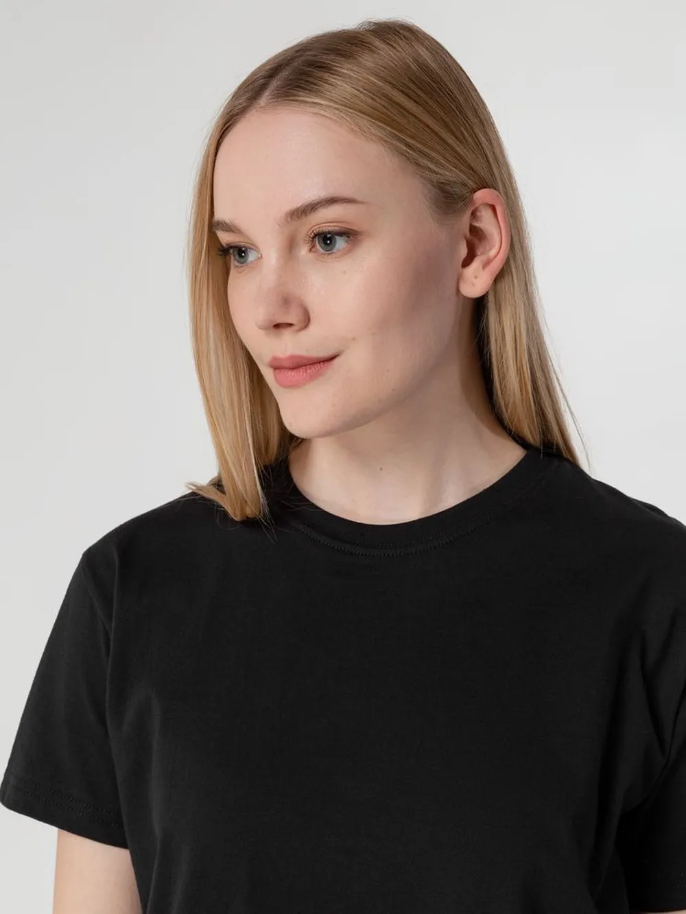 Футболка унисекс T-Bolka 160, черная заказать онлайн с вашим дизайном на заказ в Москве и области