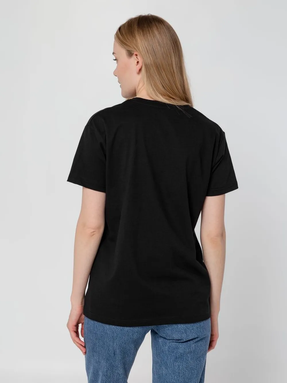 Футболка унисекс T-Bolka 160, черная заказать онлайн с вашим дизайном на заказ в Москве и области