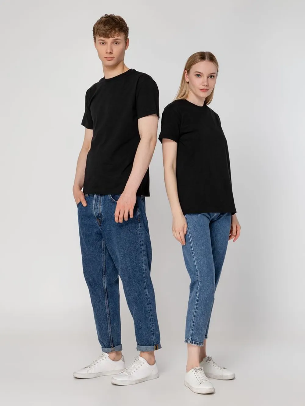 Футболка унисекс T-Bolka 160, черная заказать онлайн с вашим дизайном на заказ в Москве и области