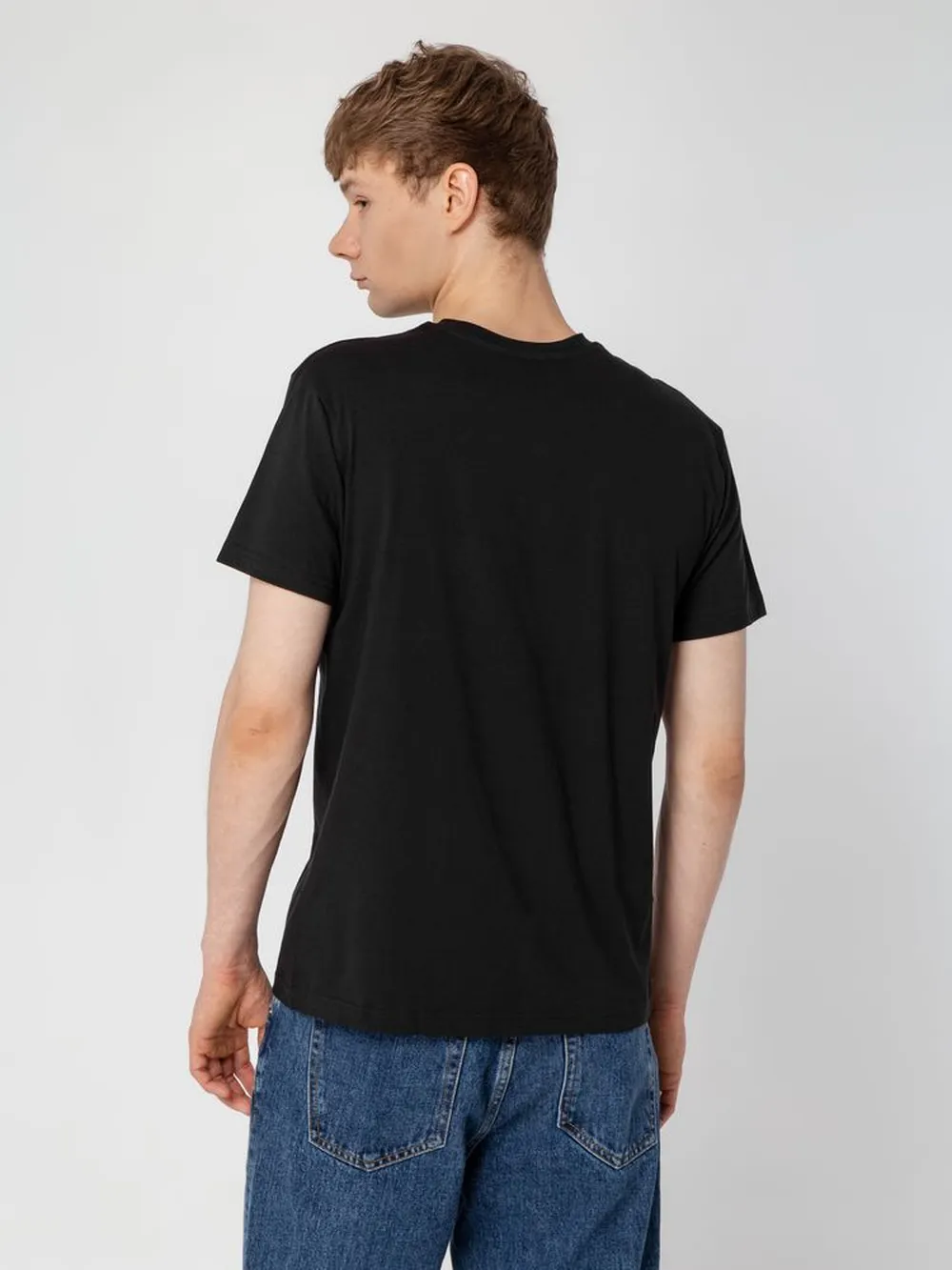 Футболка унисекс T-Bolka 160, черная заказать онлайн с вашим дизайном на заказ в Москве и области