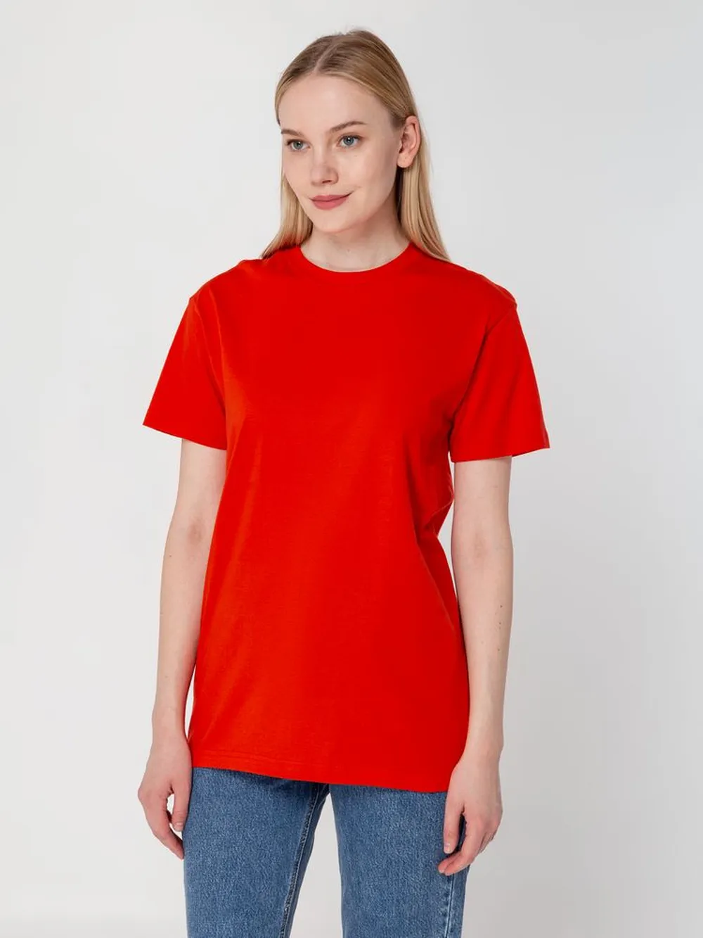 Футболка унисекс T-Bolka 160, красная, размер 4XL заказать онлайн с вашим дизайном на заказ в Москве и области