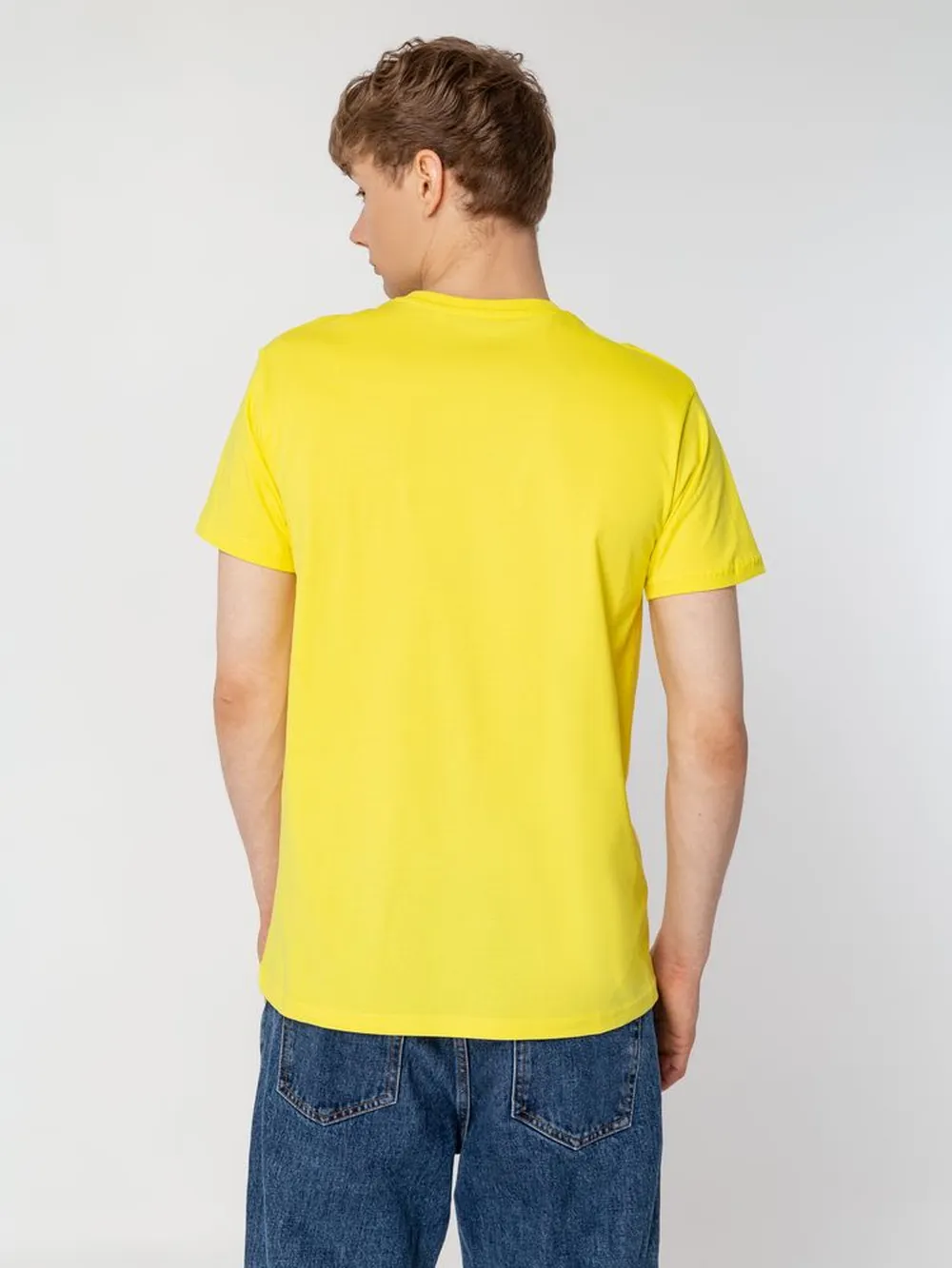 Футболка унисекс T-bolka 160, желтая, размер XXXL заказать онлайн с вашим дизайном на заказ в Москве и области