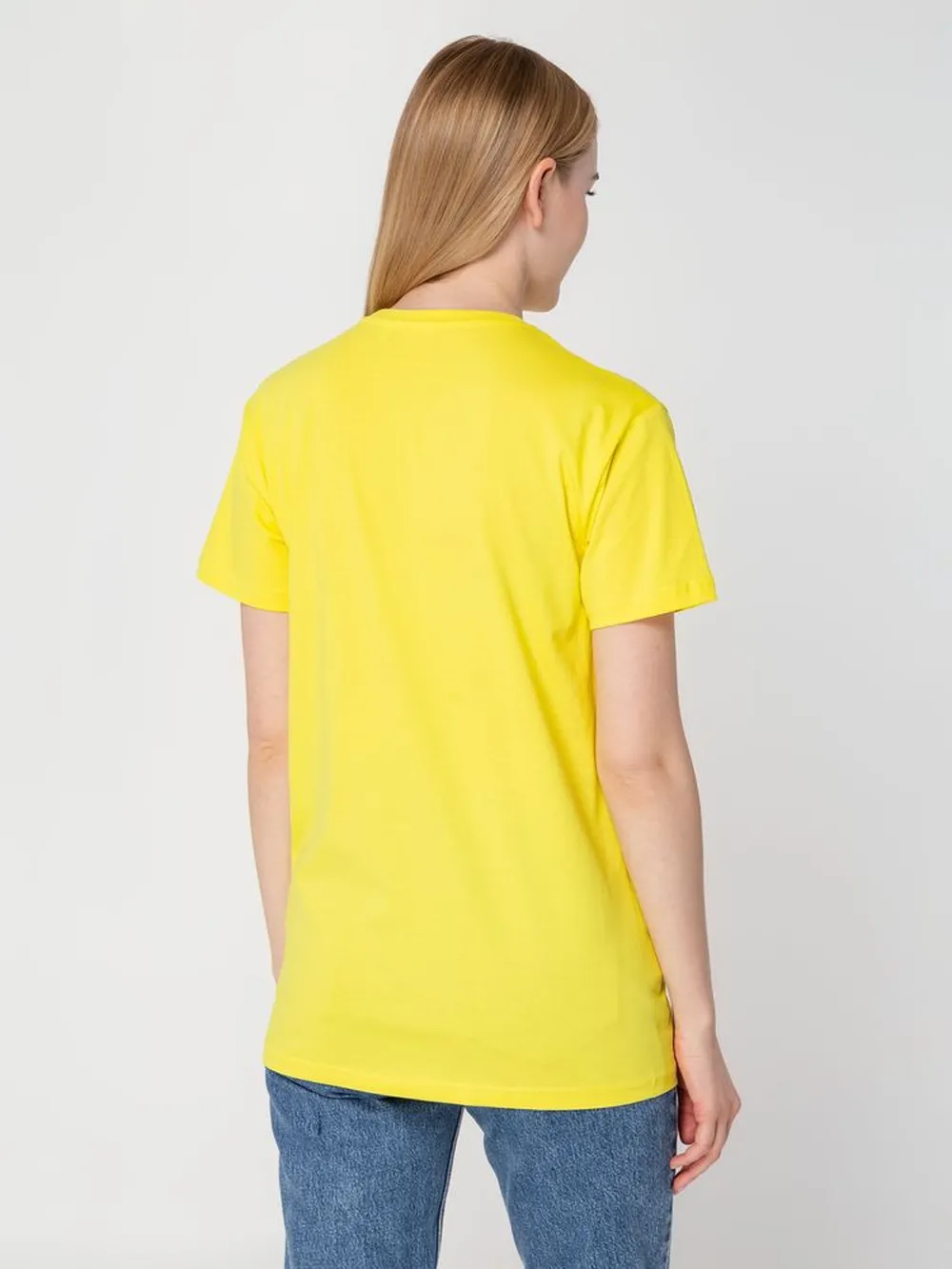 Футболка унисекс T-bolka 160, желтая, размер XXXL заказать онлайн с вашим дизайном на заказ в Москве и области