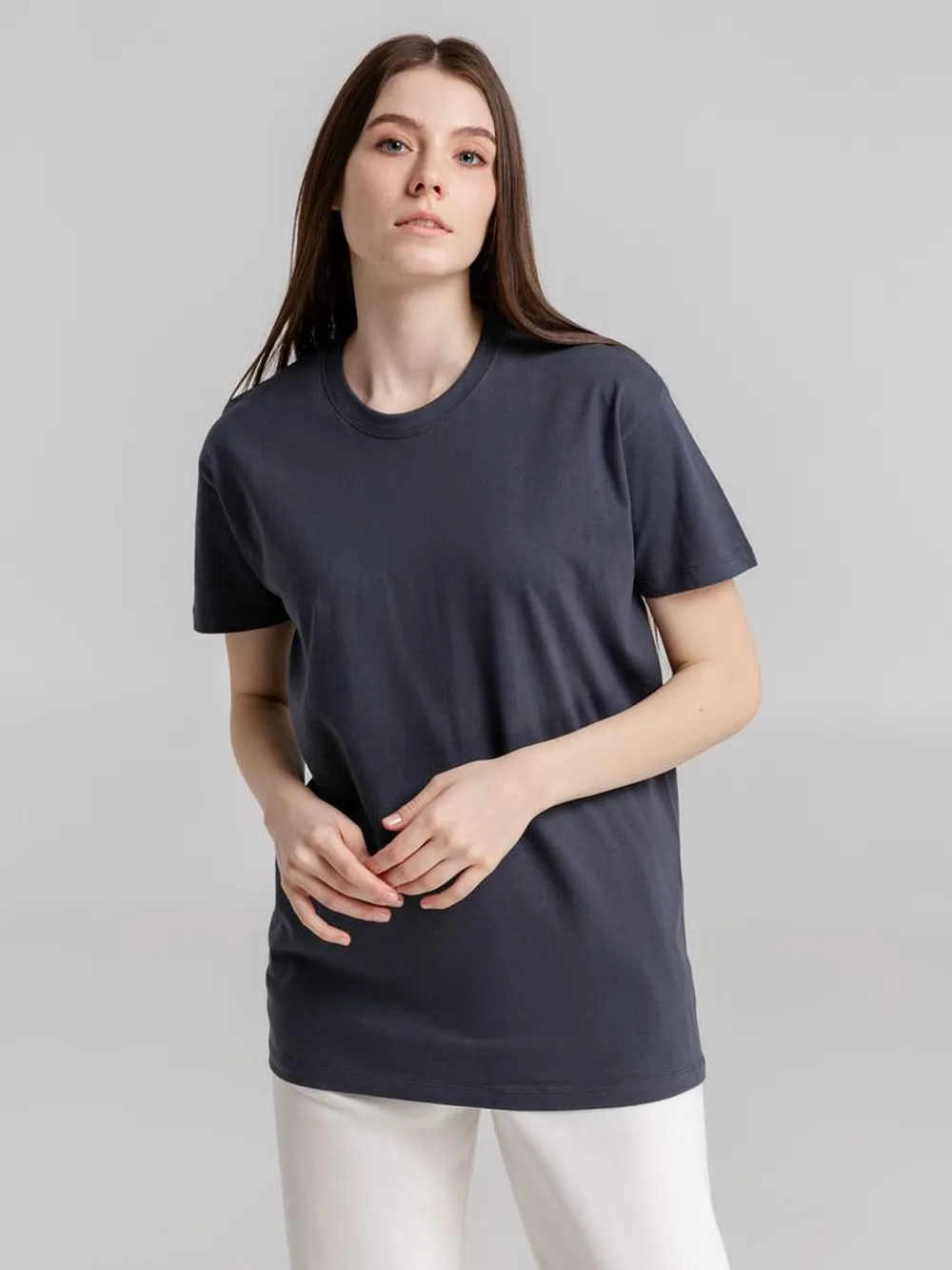 Футболка Imperial 190 темно-серая (графит), размер L заказать онлайн с вашим дизайном на заказ в Москве и области