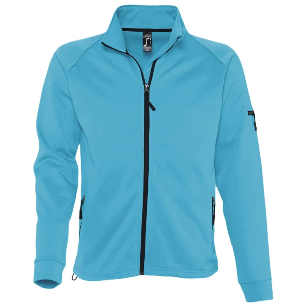 Куртка флисовая мужская New look men 250 бирюзовая, размер S заказать онлайн с вашим дизайном на заказ в Москве и области