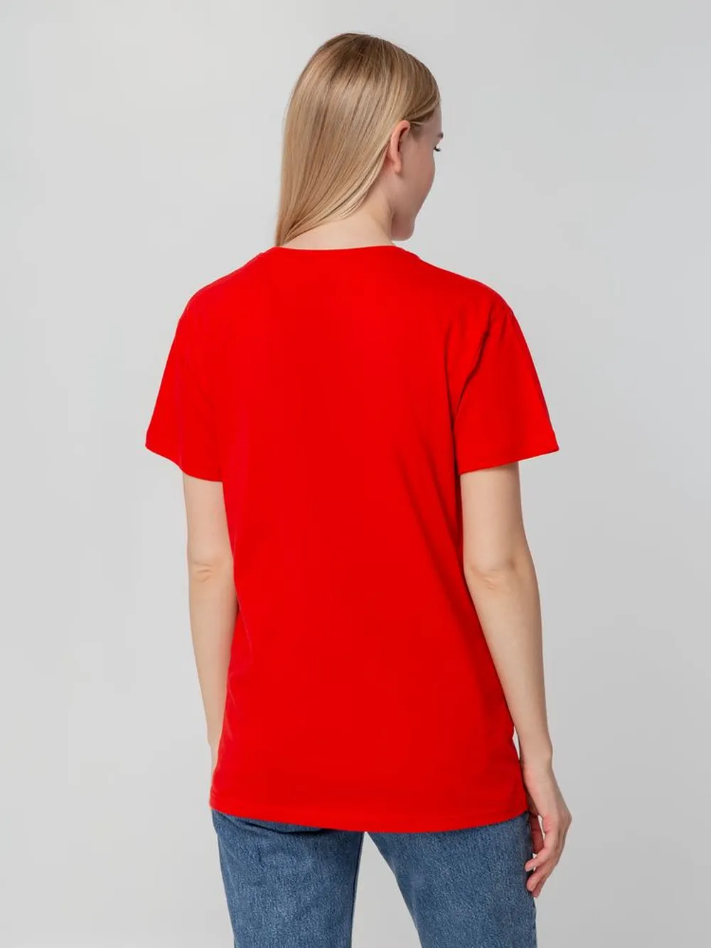 Футболка унисекс T-bolka 140, красная, размер M заказать онлайн с вашим дизайном на заказ в Москве и области