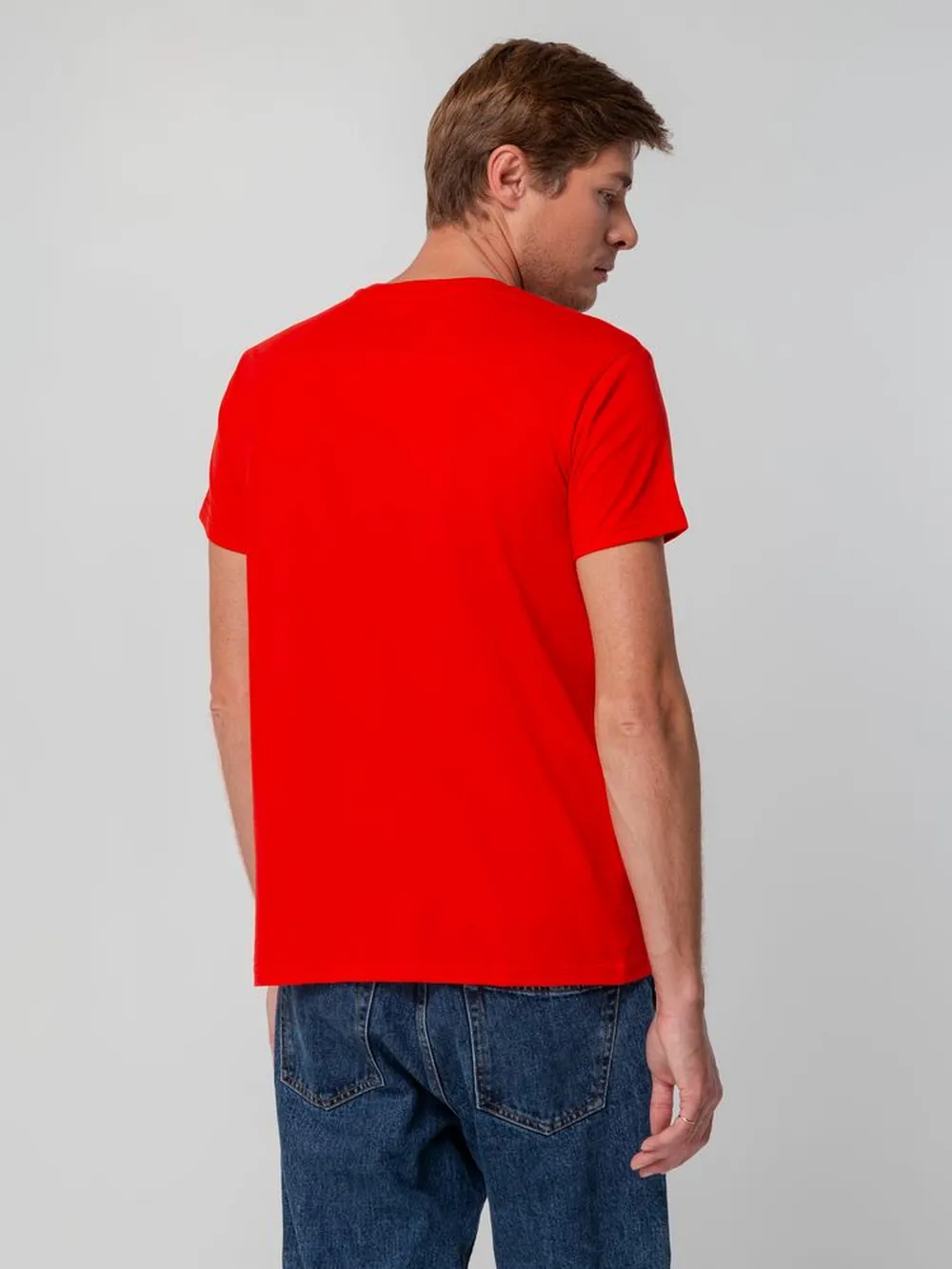 Футболка унисекс T-bolka 140, красная, размер M заказать онлайн с вашим дизайном на заказ в Москве и области