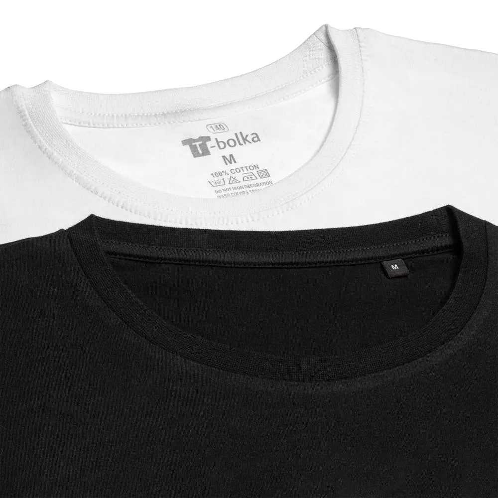 Футболка унисекс T-bolka 140, белая, размер 4XL заказать онлайн с вашим дизайном на заказ в Москве и области