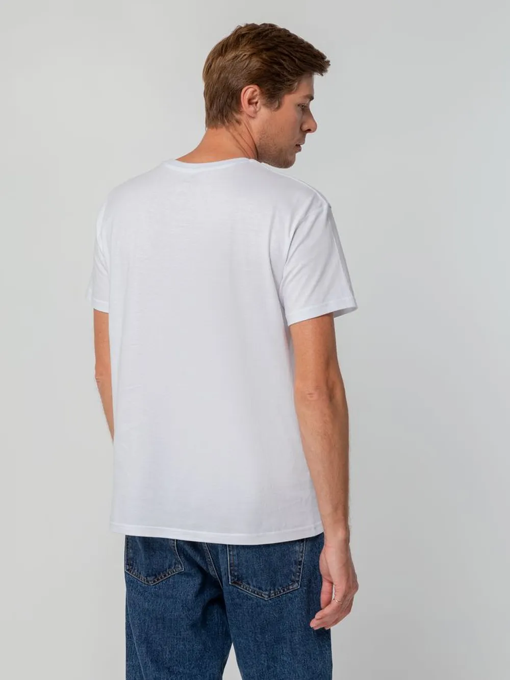 Футболка унисекс T-bolka 140, белая, размер 4XL заказать онлайн с вашим дизайном на заказ в Москве и области