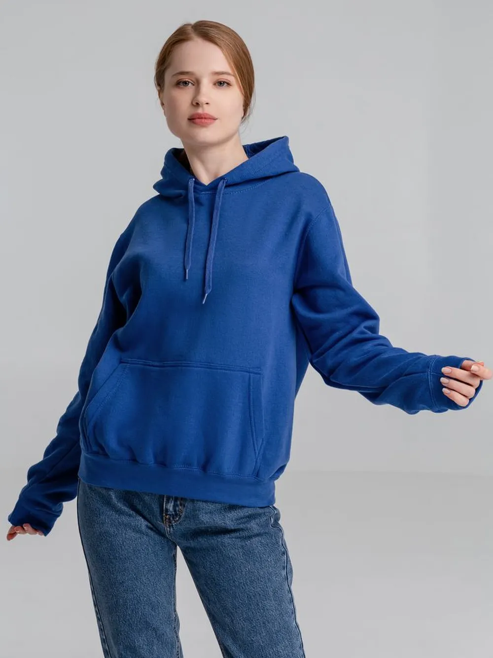 Толстовка с капюшоном Slam 320, ярко-синяя, размер XS заказать онлайн с вашим дизайном на заказ в Москве и области