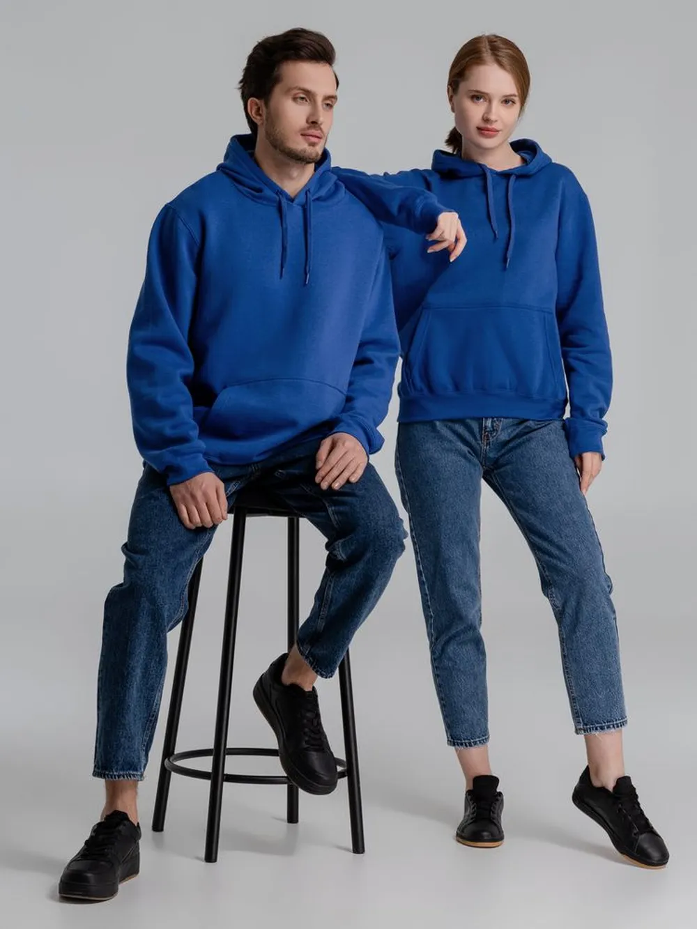 Толстовка с капюшоном Slam 320, ярко-синяя, размер XS заказать онлайн с вашим дизайном на заказ в Москве и области