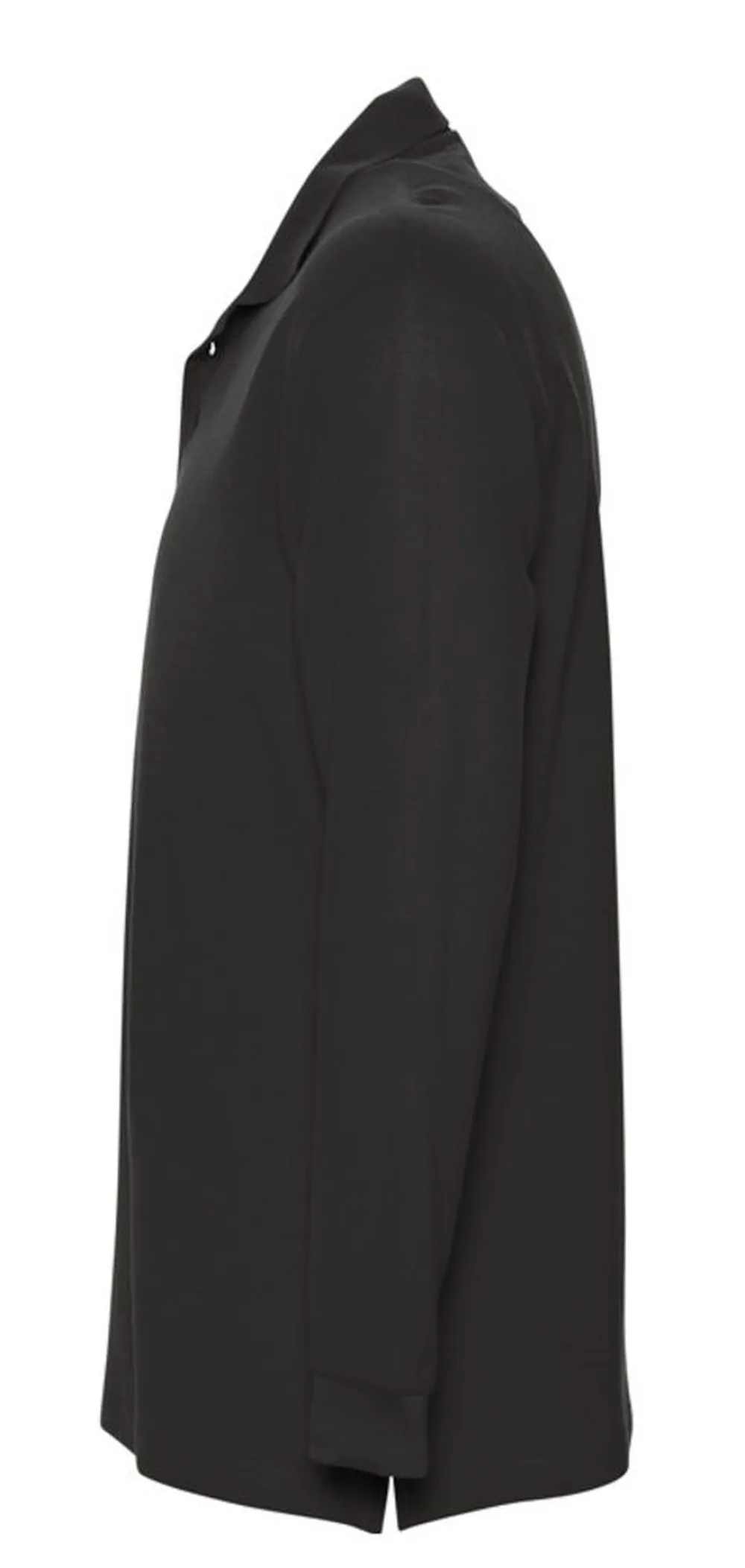 Рубашка поло мужская с длинным рукавом Star 170, черная заказать онлайн с вашим дизайном на заказ в Москве и области