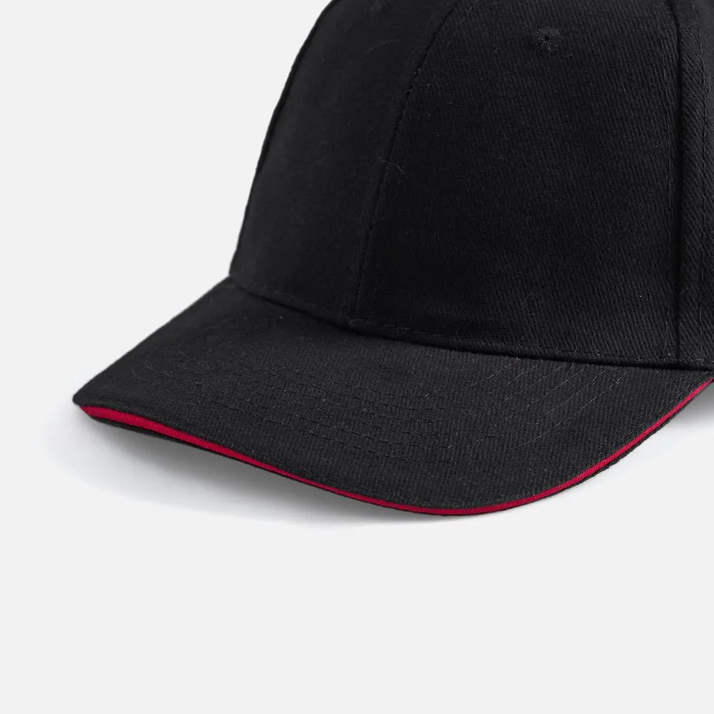 Бейсболка Buffalo, черная с красным заказать онлайн с вашим дизайном на заказ в Москве и области