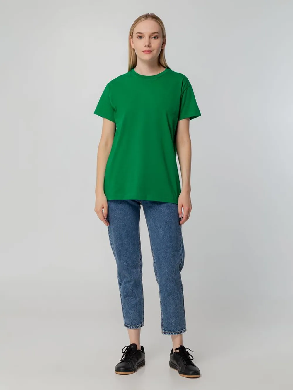 Футболка унисекс T-bolka 140, темно-зеленая заказать онлайн с вашим дизайном на заказ в Москве и области