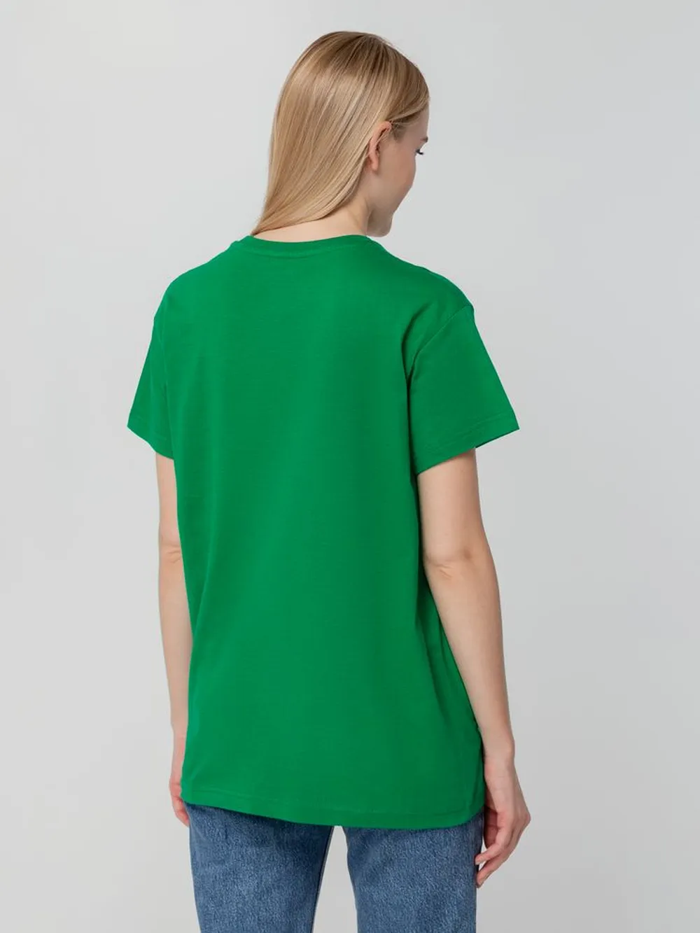 Футболка унисекс T-bolka 140, темно-зеленая заказать онлайн с вашим дизайном на заказ в Москве и области