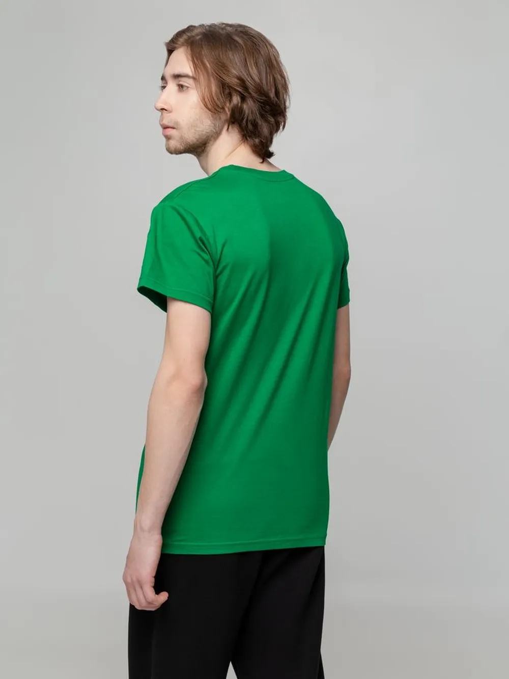 Футболка унисекс T-bolka 140, темно-зеленая заказать онлайн с вашим дизайном на заказ в Москве и области