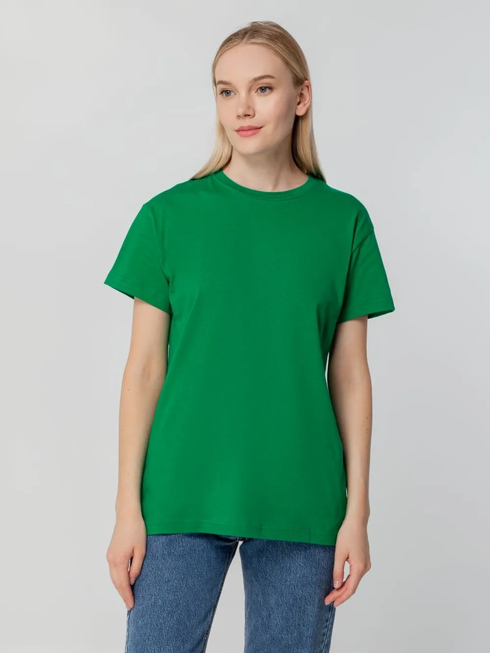 Футболка унисекс T-bolka 140, темно-зеленая заказать онлайн с вашим дизайном на заказ в Москве и области