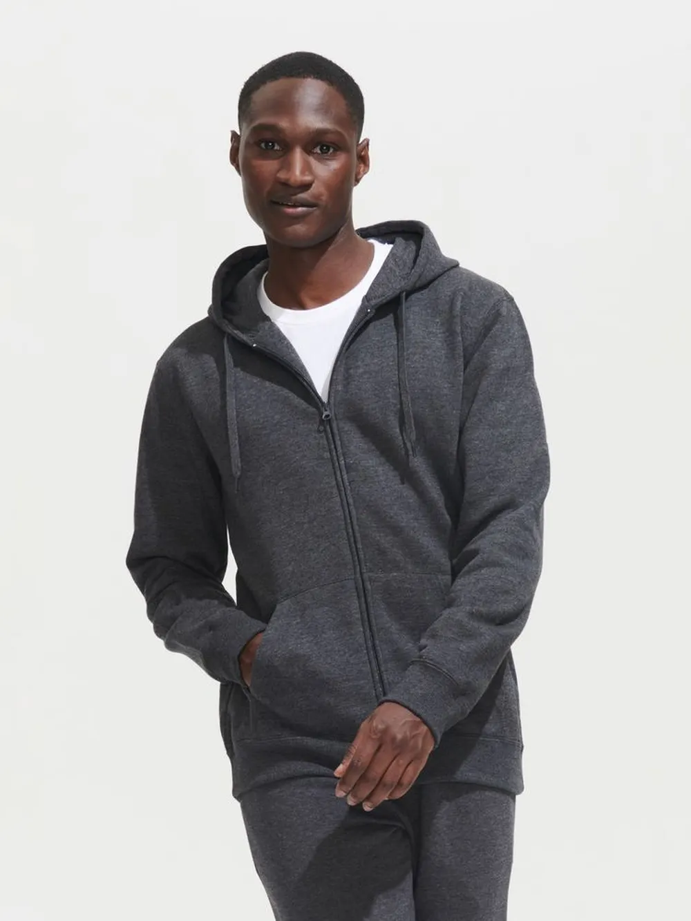 Толстовка мужская на молнии с капюшоном Seven Men, темно-синяя, размер XL заказать онлайн с вашим дизайном на заказ в Москве и области