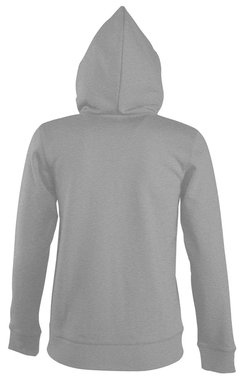 Толстовка женская на молнии с капюшоном Seven Women 290, серый меланж, размер XL заказать онлайн с вашим дизайном на заказ в Москве и области