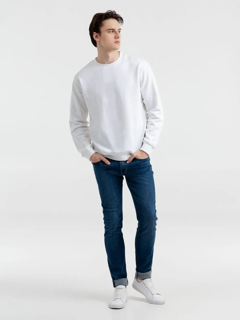 Толстовка New Supreme 280 белая, размер XS заказать онлайн с вашим дизайном на заказ в Москве и области