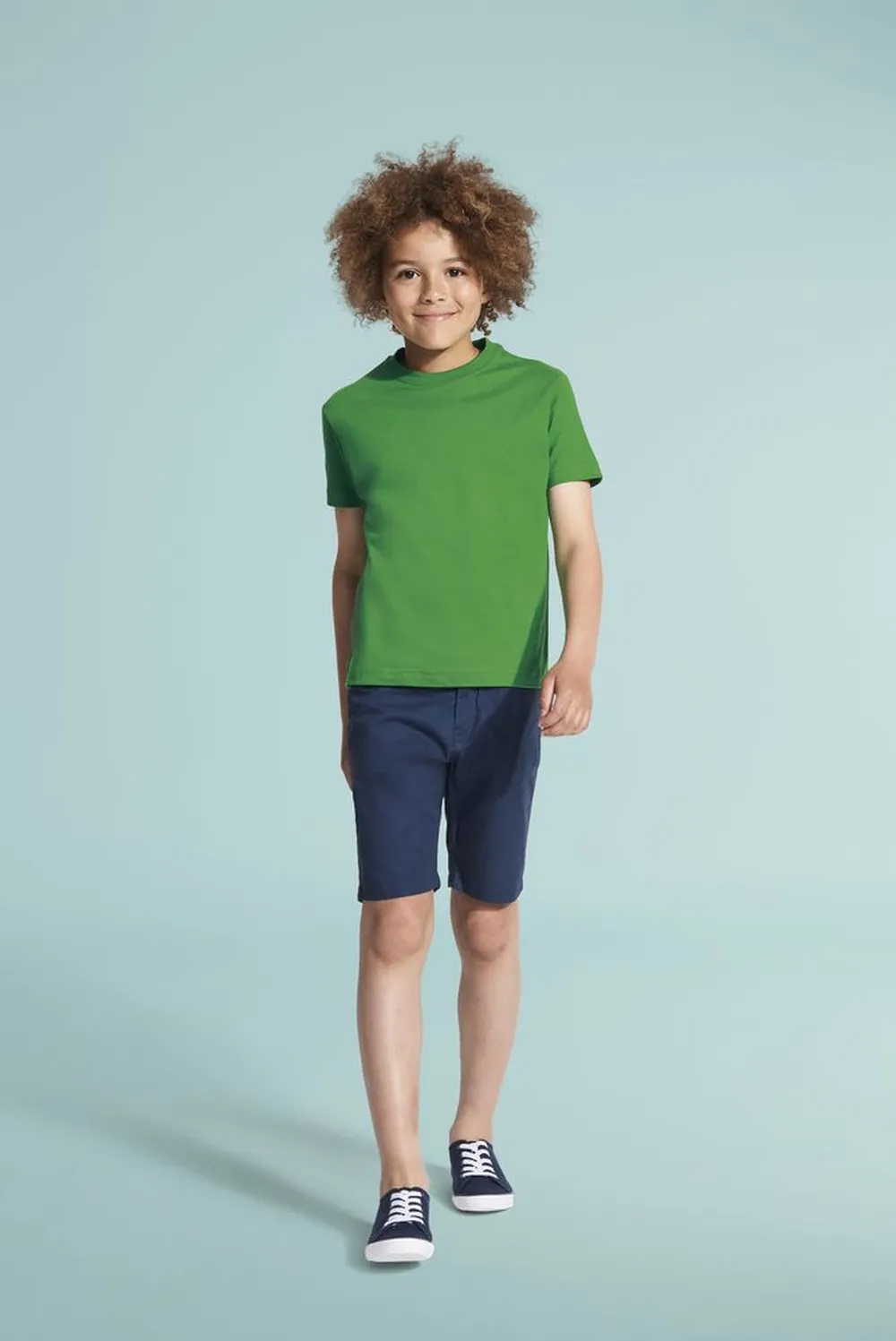 Футболка детская Imperial Kids голубая, на рост 96-104 см (4 года) заказать онлайн с вашим дизайном на заказ в Москве и области