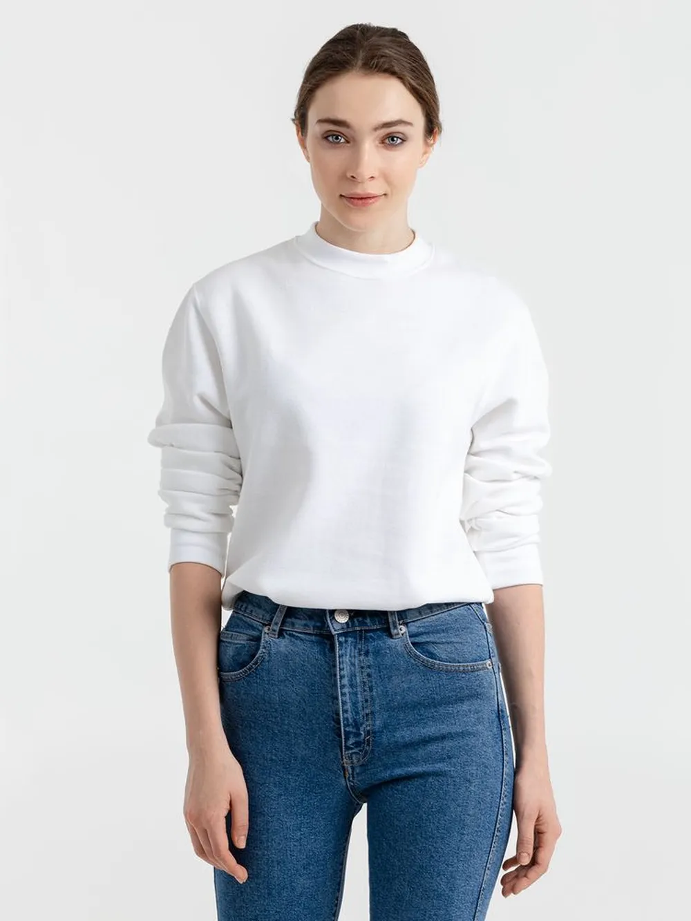 Толстовка New Supreme 280, серый меланж, размер M заказать онлайн с вашим дизайном на заказ в Москве и области