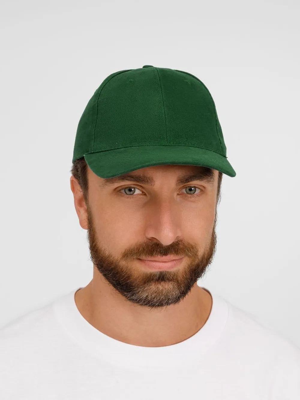 Бейсболка Buffalo, темно-зеленая заказать онлайн с вашим дизайном на заказ в Москве и области
