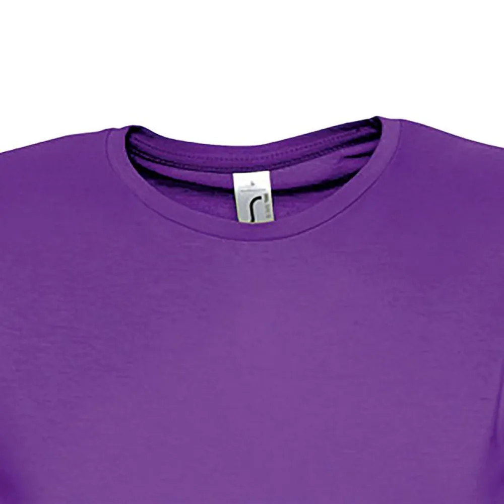 Футболка женская Miss 150 темно-фиолетовая, размер L заказать онлайн с вашим дизайном на заказ в Москве и области