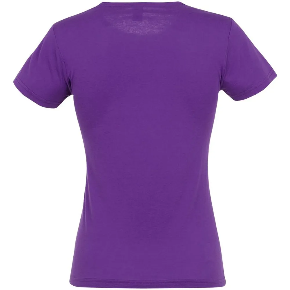 Футболка женская Miss 150 темно-фиолетовая, размер L заказать онлайн с вашим дизайном на заказ в Москве и области