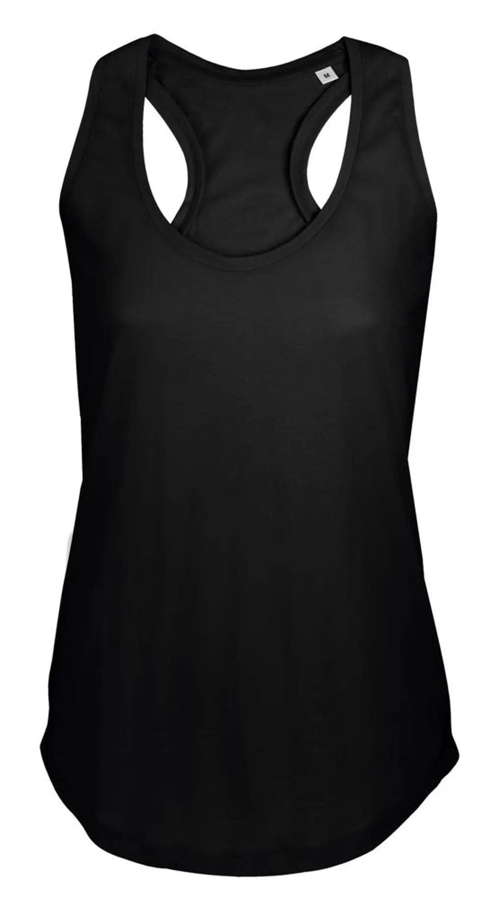 Майка женская Moka 110, черная заказать онлайн с вашим дизайном на заказ в Москве и области