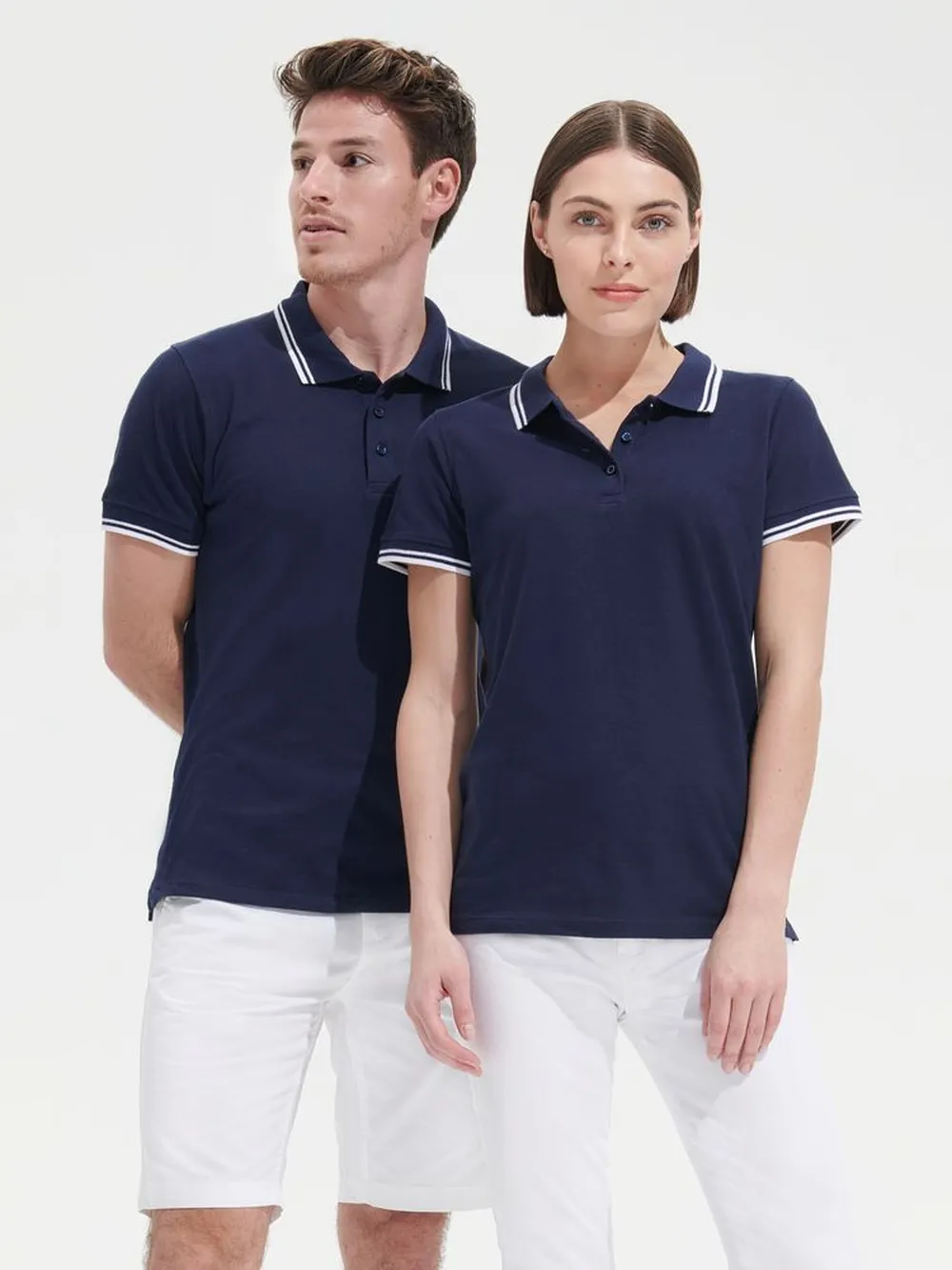 Рубашка поло мужская Pasadena Men 200 с контрастной отделкой, черный/зеленый, размер S заказать онлайн с вашим дизайном на заказ в Москве и области