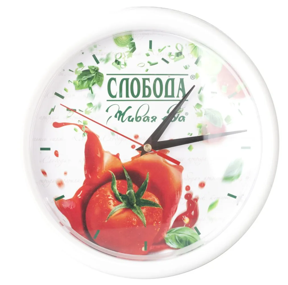 Часы Vivid Small, белые заказать онлайн с вашим дизайном на заказ в Москве и области