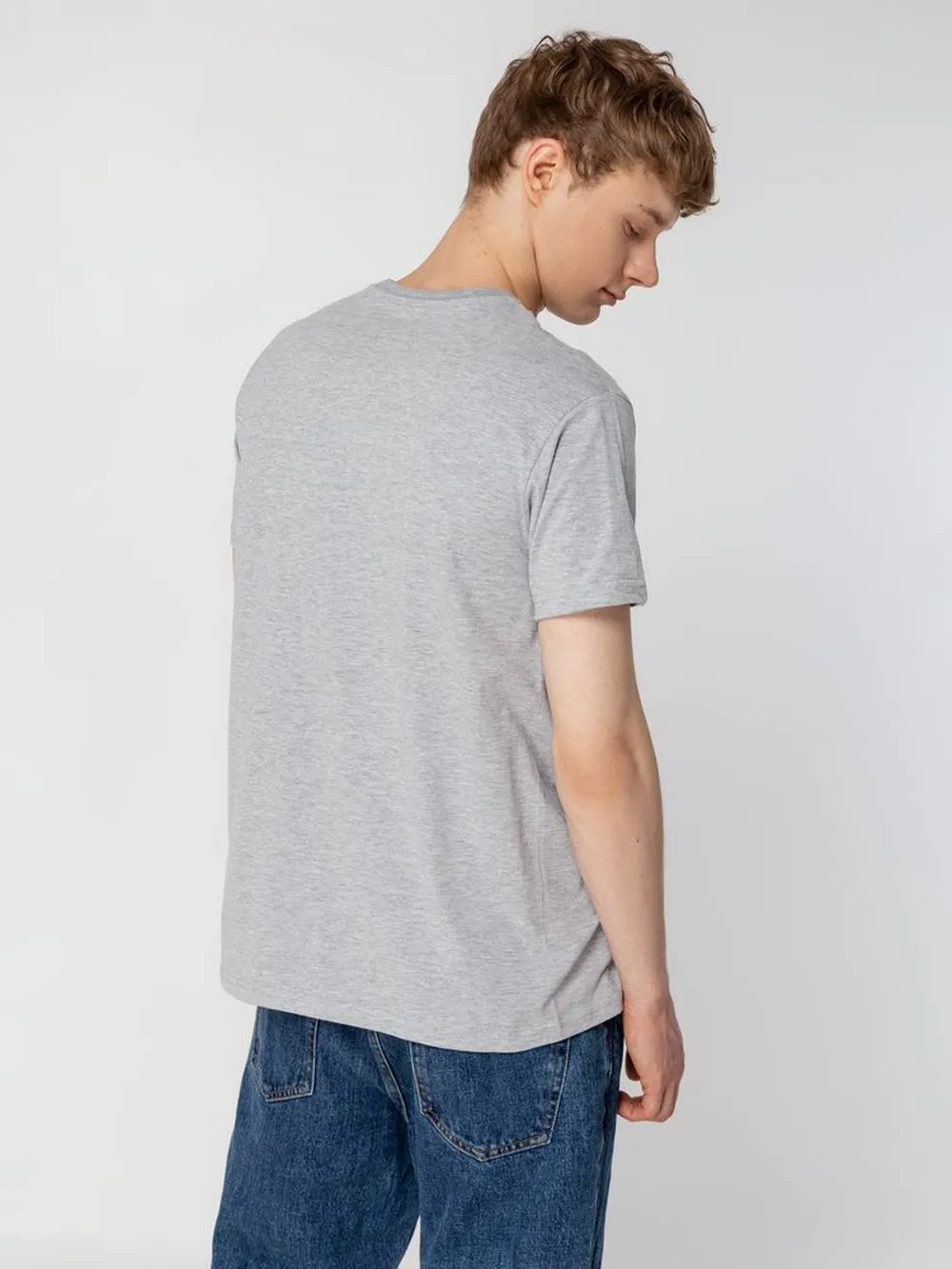 Футболка унисекс T-bolka 160, серый меланж, размер XXL заказать онлайн с вашим дизайном на заказ в Москве и области