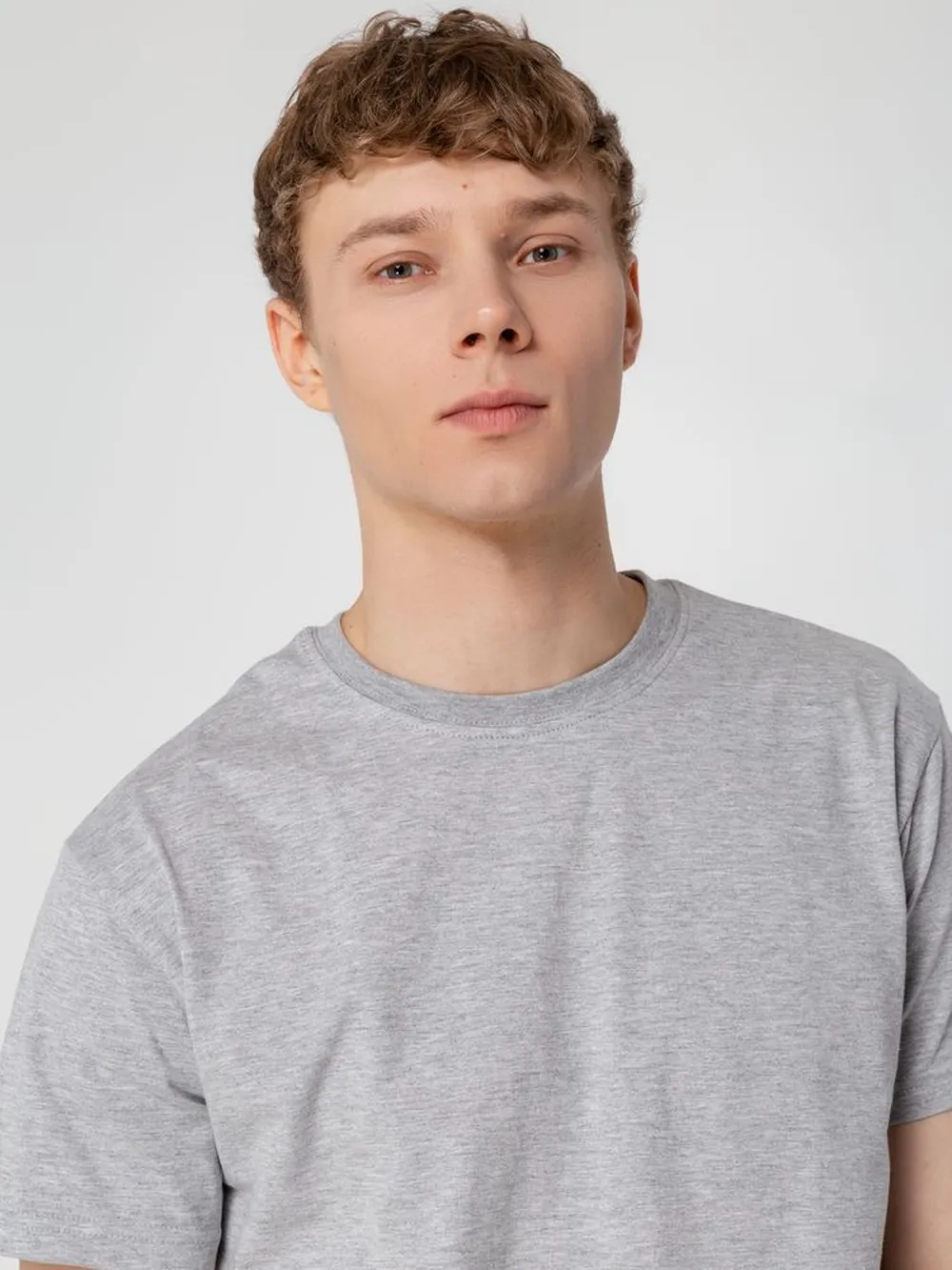 Футболка унисекс T-bolka 160, серый меланж, размер XXL заказать онлайн с вашим дизайном на заказ в Москве и области