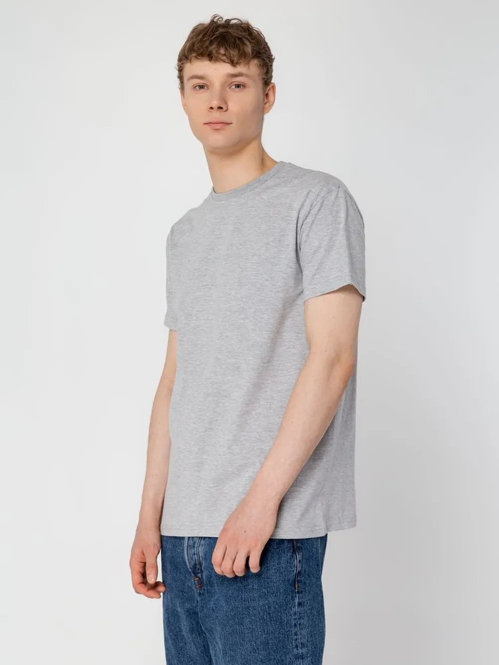 Футболка унисекс T-bolka 160, серый меланж, размер XXL заказать онлайн с вашим дизайном на заказ в Москве и области