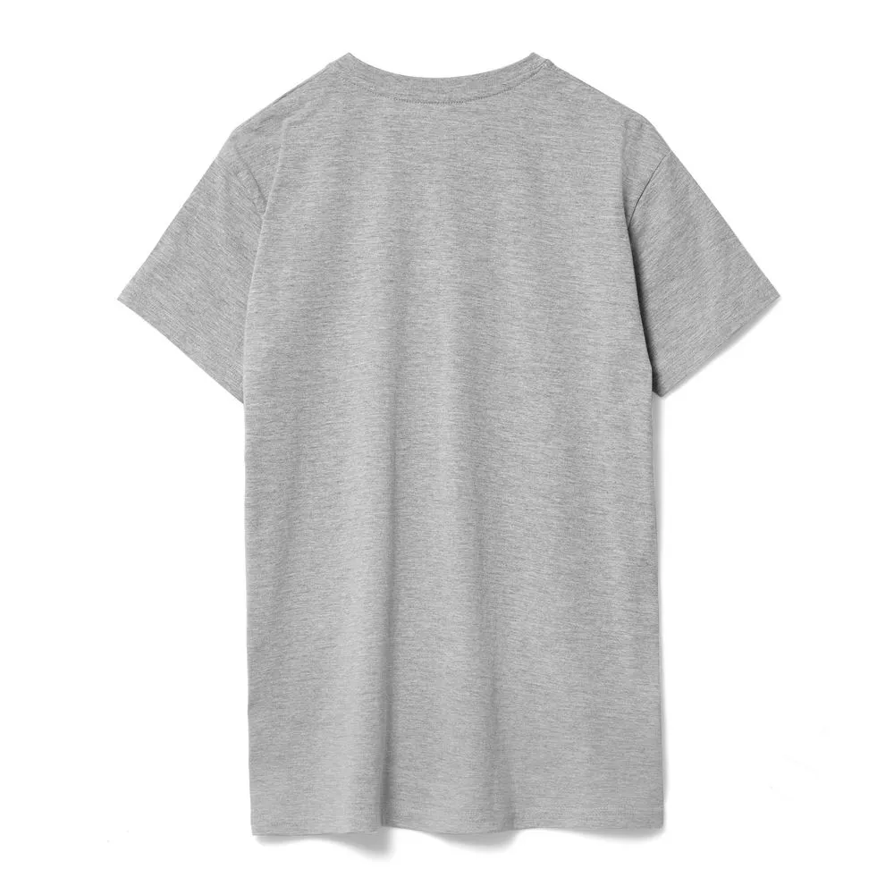 Футболка унисекс T-bolka 160, серый меланж, размер XXL заказать онлайн с вашим дизайном на заказ в Москве и области