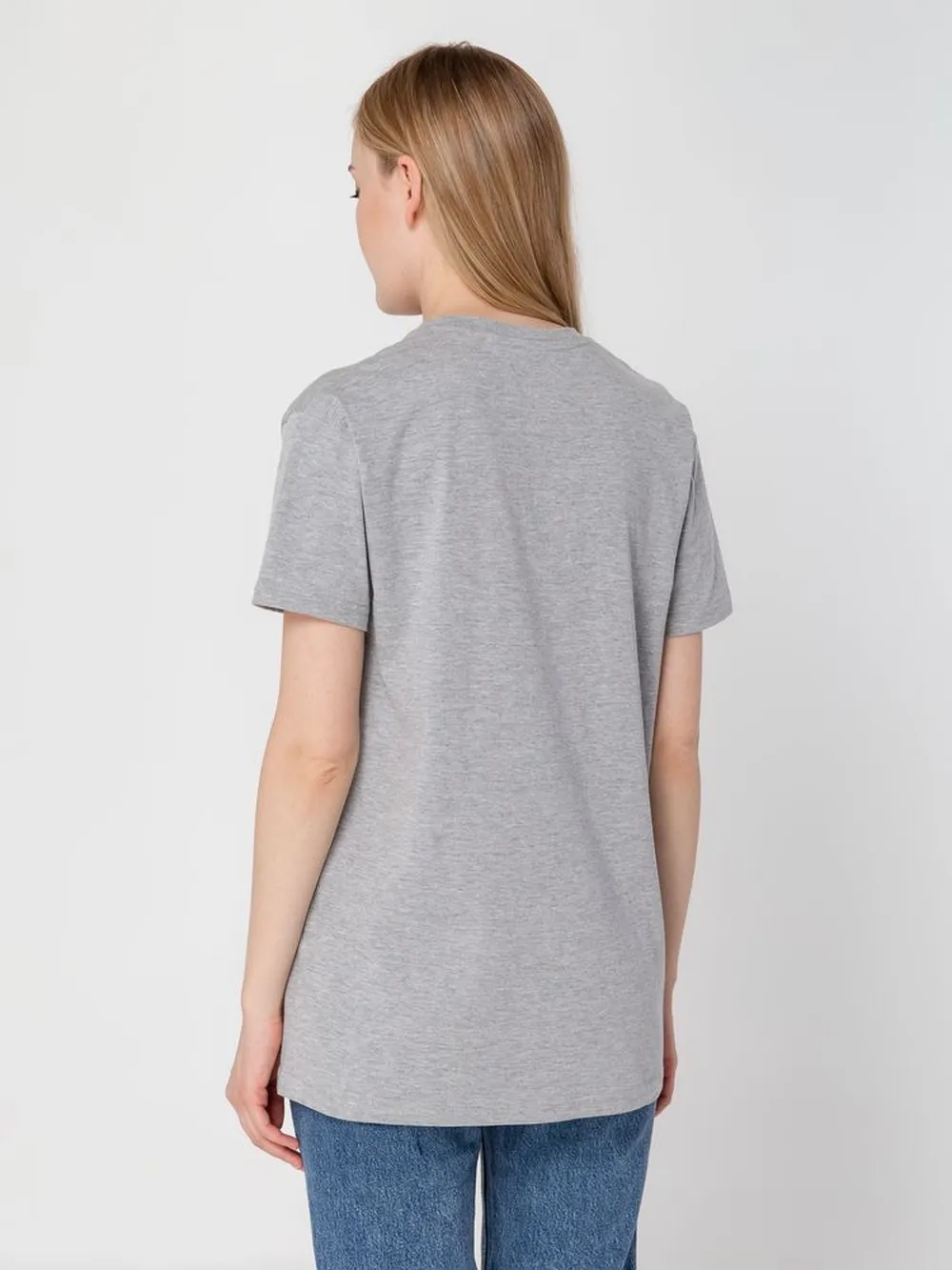 Футболка унисекс T-bolka 160, серый меланж, размер XXL заказать онлайн с вашим дизайном на заказ в Москве и области