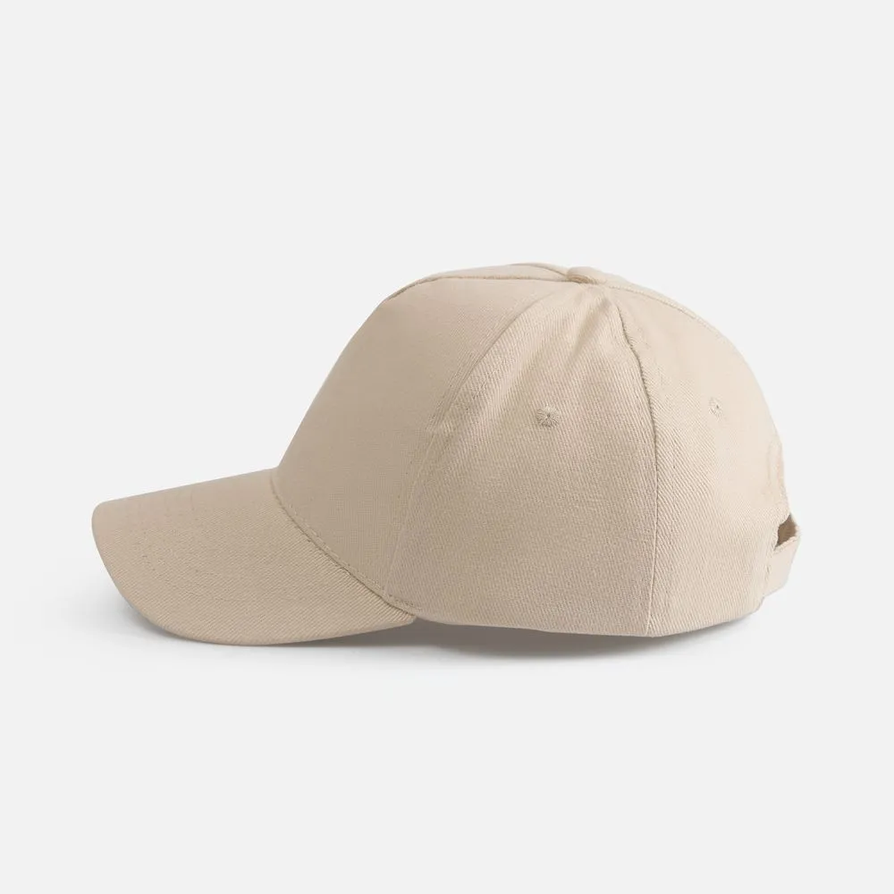 Бейсболка Long Beach, бежевая заказать онлайн с вашим дизайном на заказ в Москве и области