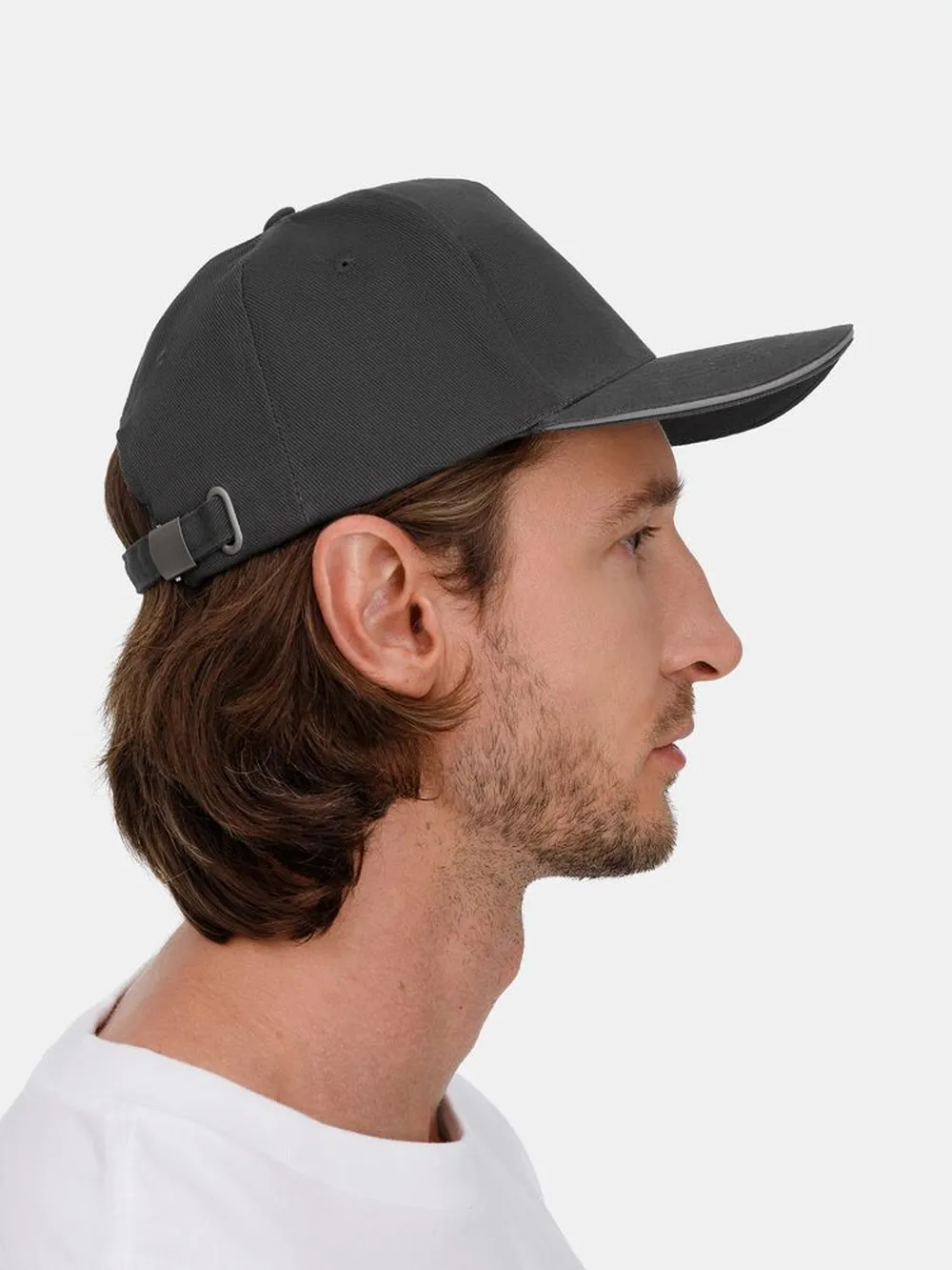 Бейсболка Long Beach, темно-серая со светло-серым заказать онлайн с вашим дизайном на заказ в Москве и области