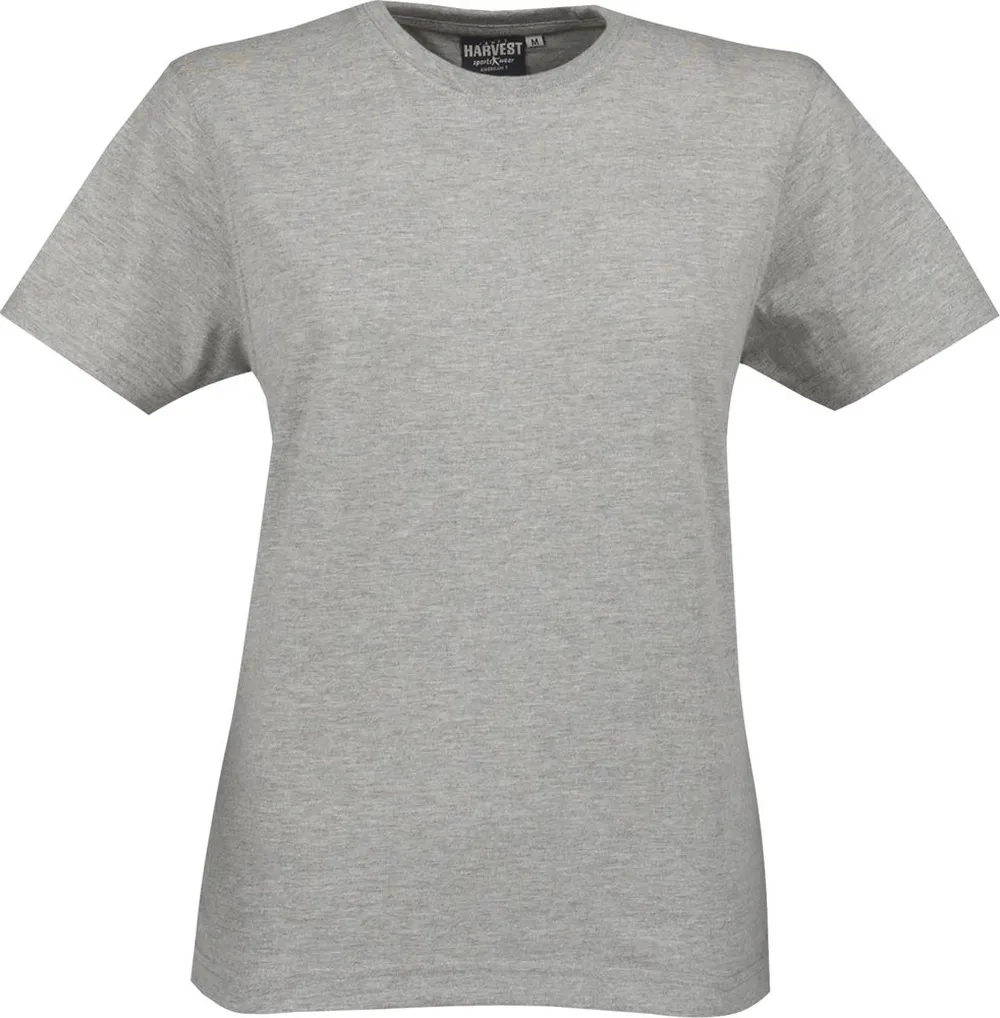 Футболка женская Ladies American T, серый меланж заказать онлайн с вашим дизайном на заказ в Москве и области