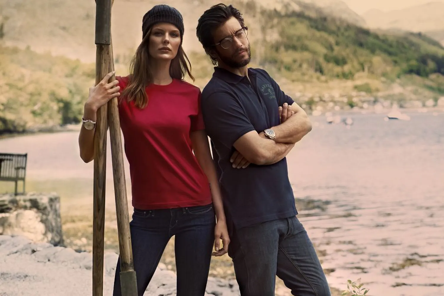 Футболка женская Ladies American T, серый меланж заказать онлайн с вашим дизайном на заказ в Москве и области