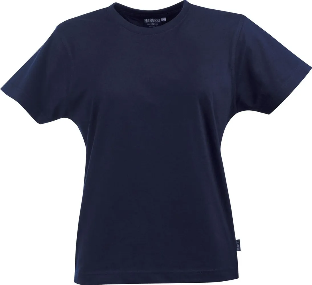 Футболка женская Ladies American T, темно-синяя, размер S заказать онлайн с вашим дизайном на заказ в Москве и области