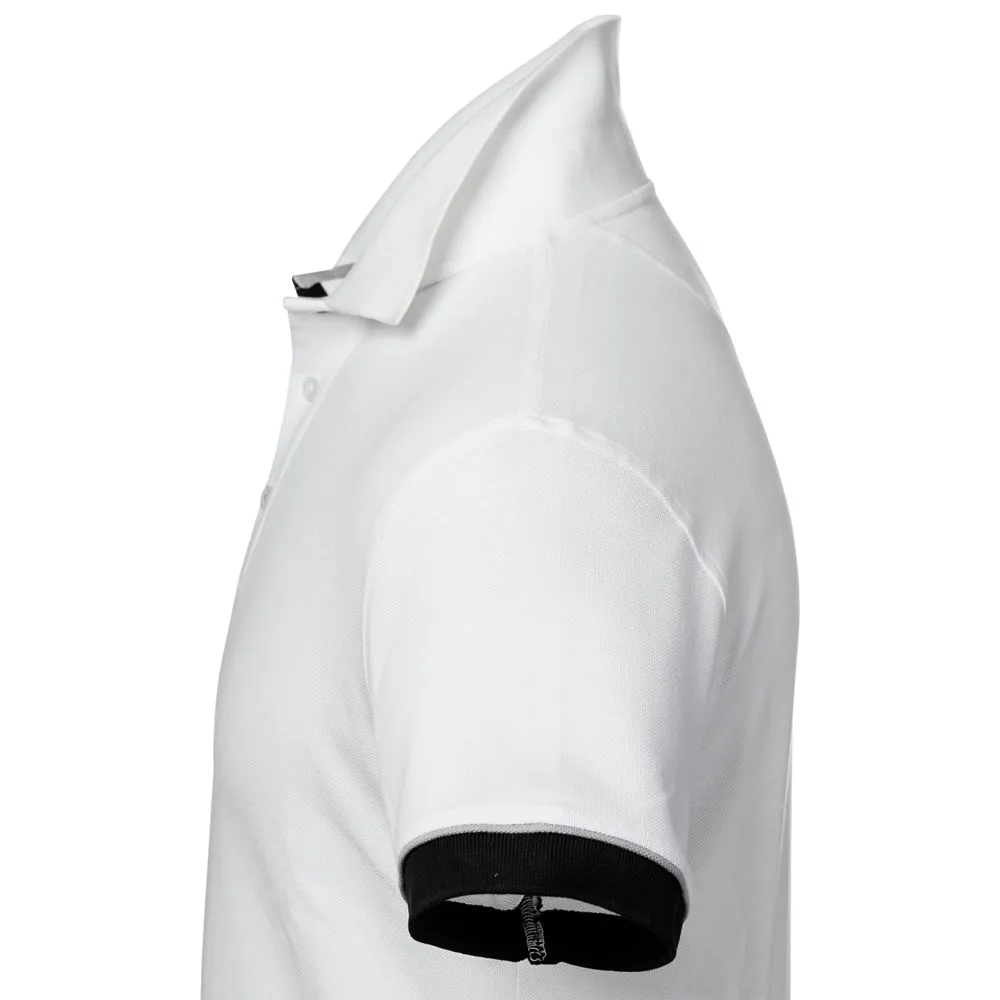 Рубашка поло женская Antreville, белая заказать онлайн с вашим дизайном на заказ в Москве и области